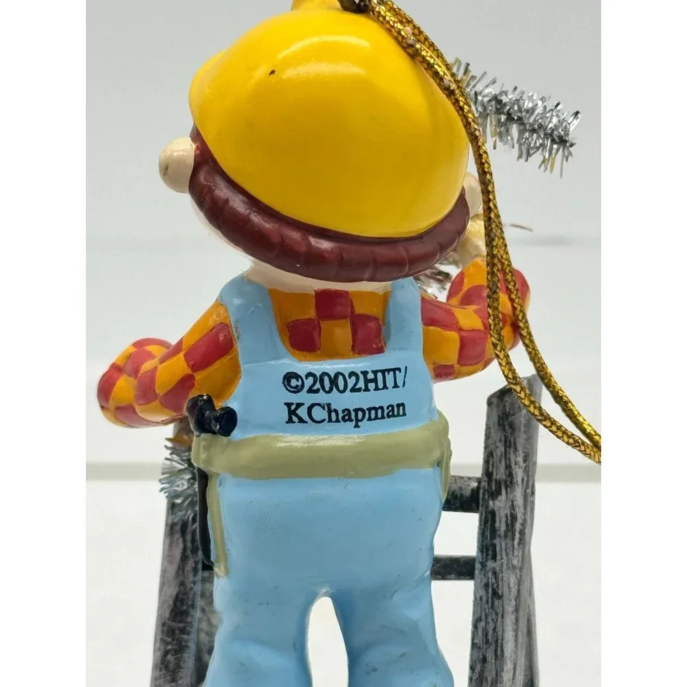 Vintage Bob the Builder on Ladder Christmas Ornament